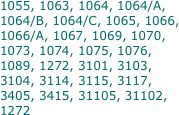 1055, 1063, 1064, 1064/A,  1064/B,